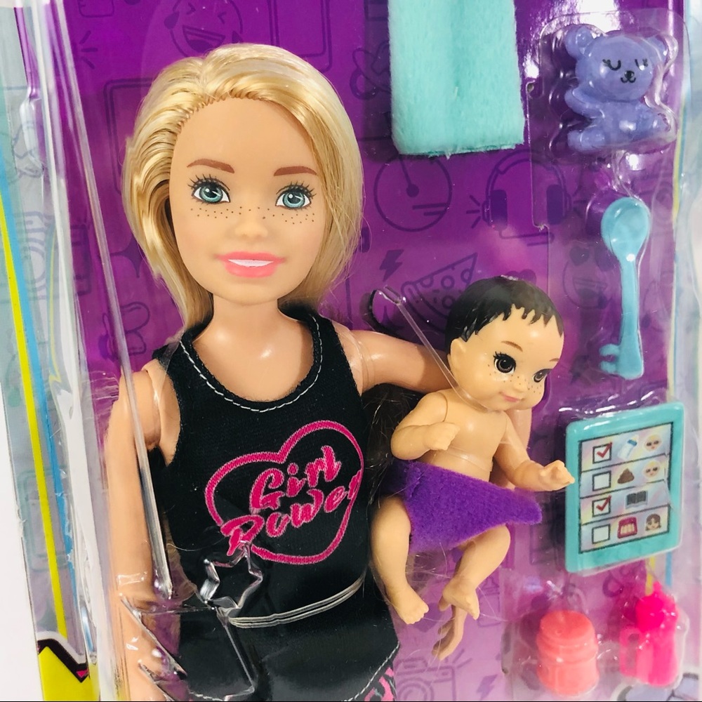 Barbie Skipper Babysitters Inc Blonde Doll Baby Accessories New